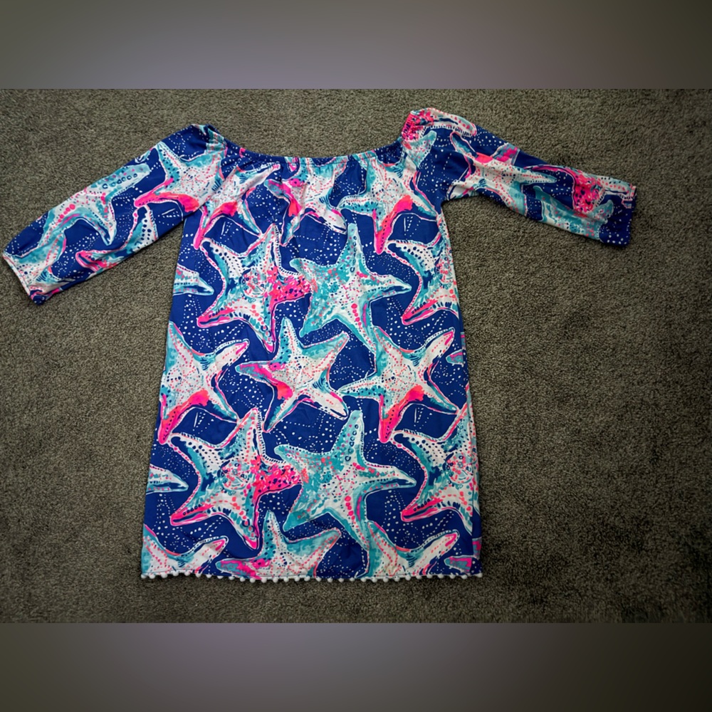 Lilly Pulitzer girls dress size large (8/10) starfish like new!